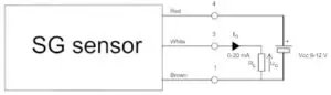 SG sensor electrical connections